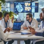 khvinter Depict a group of doctors collaborating in a modern co 99afc543 365f 4c42 bdab b2af42db05e1 Cropped 1